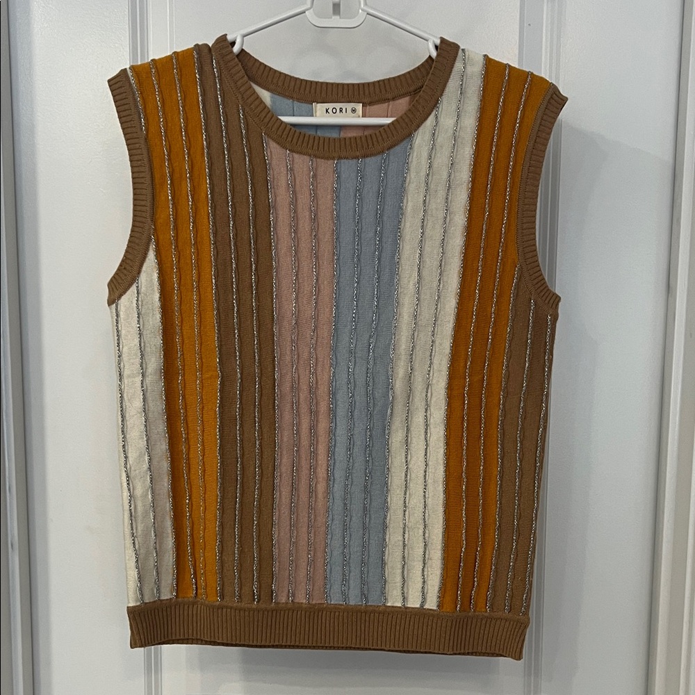 Kori Multicolor Striped Knit Top